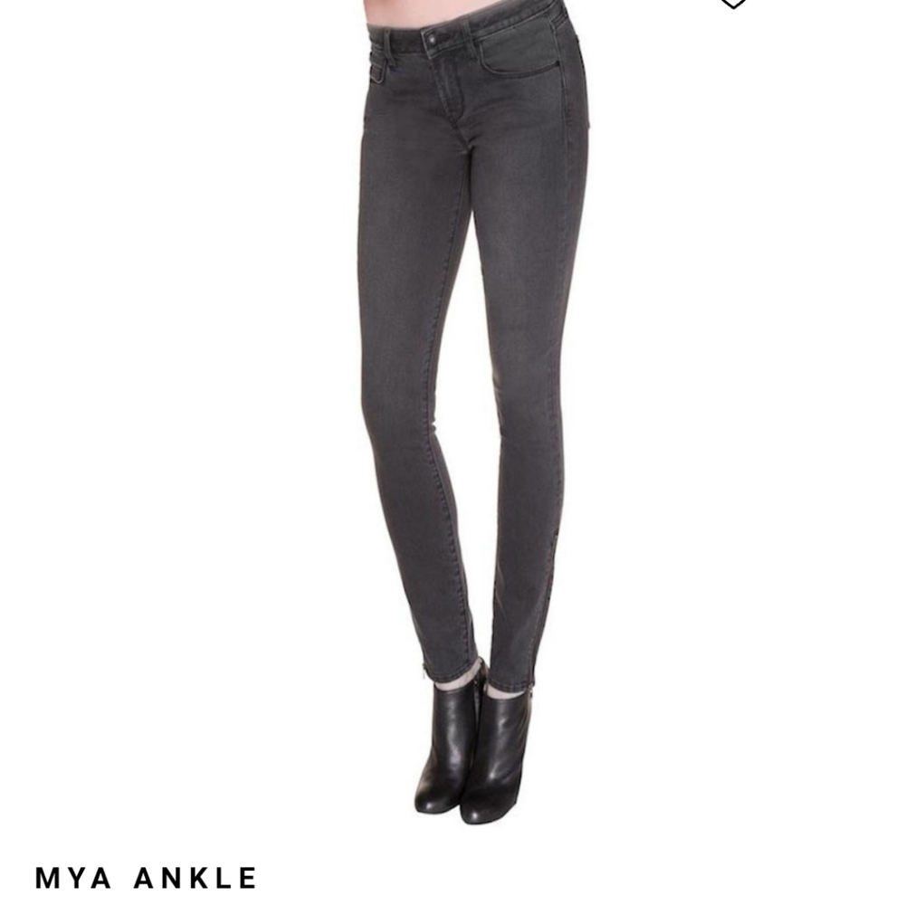 Articles of society ankle zip, Mya jean, black wash, size 28 - Picture 1 of 10